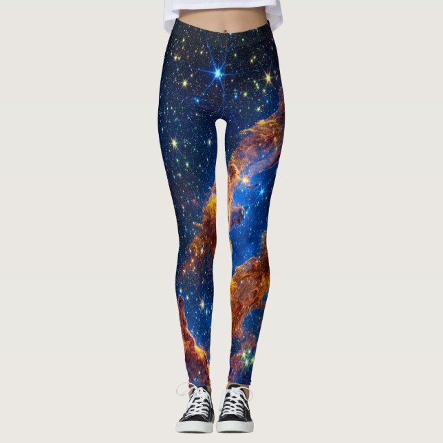 Säulen der Schöpfung - James Webb NIRCam Astronomi Leggings (Vorderseite)