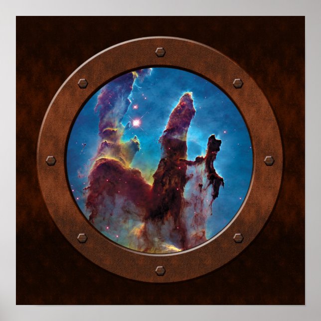 Säulen der Schöpfung M16 Adlernebel Poster (Vorne)