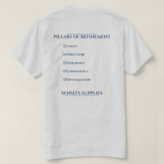 Säulen der Verfeinerung T-Shirt