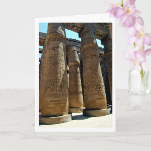 Säulen des Karnak-Tempels, Luxor, Ägypten Karte