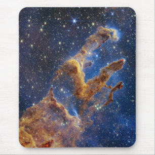 Säulen des Schöpfungsadlernebels Webb Teleskop Mousepad