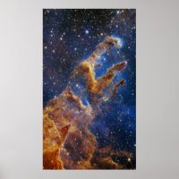 Säulen des Schöpfungsadlernebels Webb Teleskop