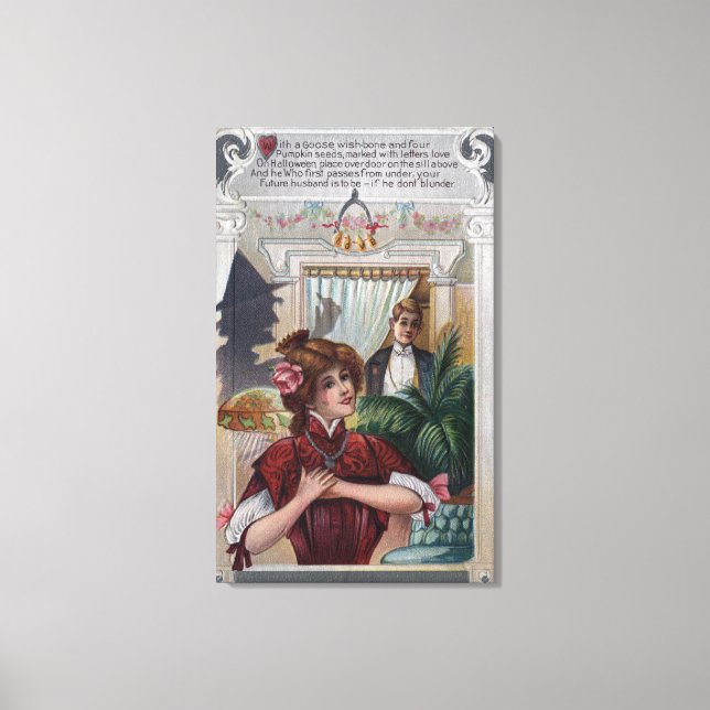 Säulen für Frauen und Männer auf Seiten Leinwanddruck (Vorderseite)