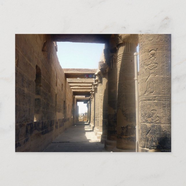 Säulen philae postkarte (Vorderseite)