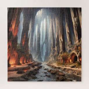 Säulen und Menschen Puzzle