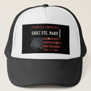 Sault Ste. Marie Michigan Truckerkappe