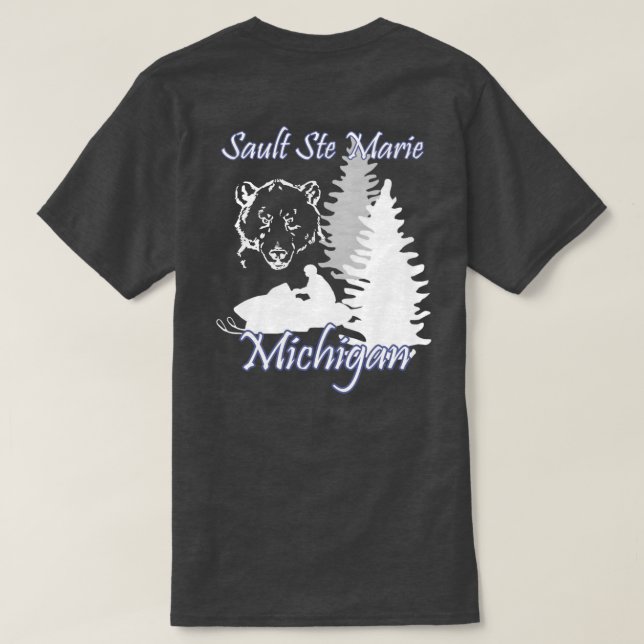 Sault Suite Marie Michigan T-Shirt (Design Rückseite)