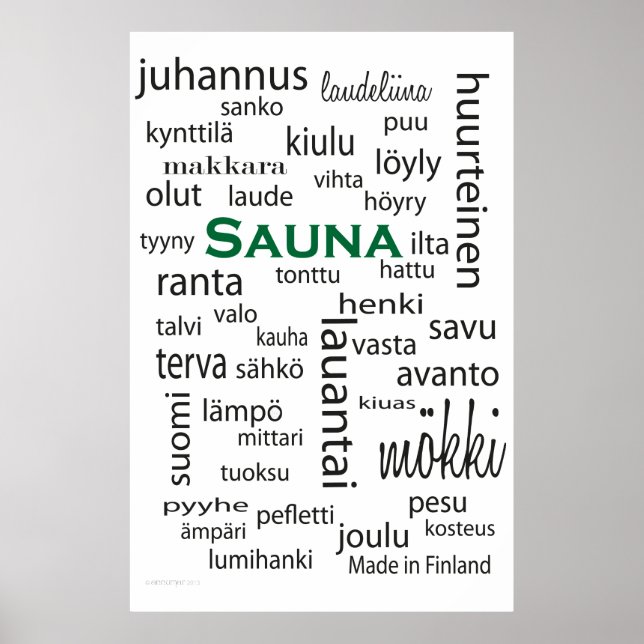 Sauna juliste - Poster (Vorne)