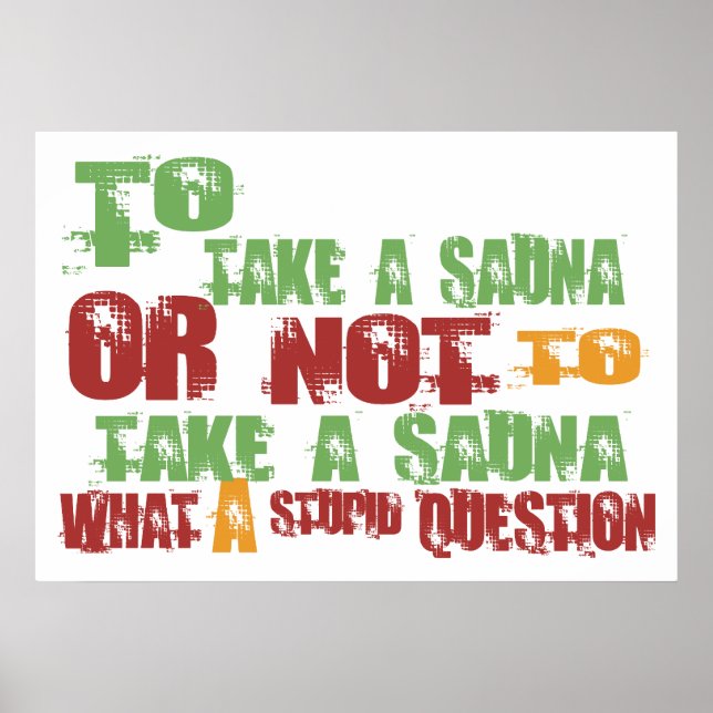 Sauna Poster (Vorne)