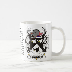 Saunders-Familien-Wappen Tasse