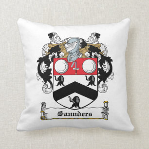 Saunders-Familienwappen Kissen