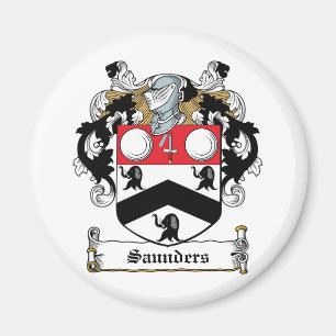 Saunders-Familienwappen Magnet