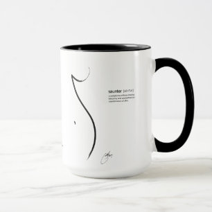 "Saunter" Tasse 15oz mit schriftlicher Definition