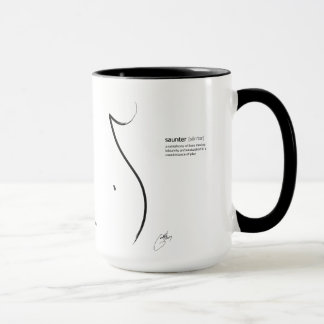"Saunter" Tasse 15oz mit schriftlicher Definition
