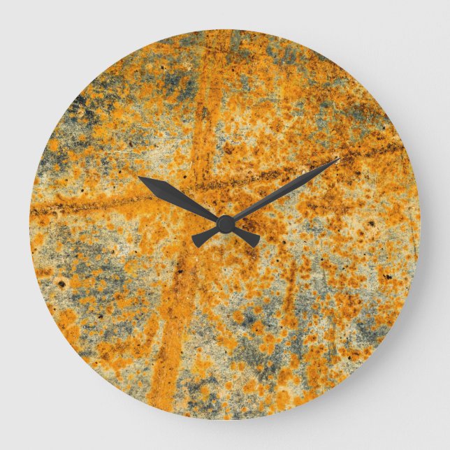 Säure-Rost-Pfade Große Wanduhr (Vorderseite)