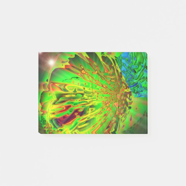 Säure-Splash-Klebezettel Post-it Klebezettel (Vorderseite)