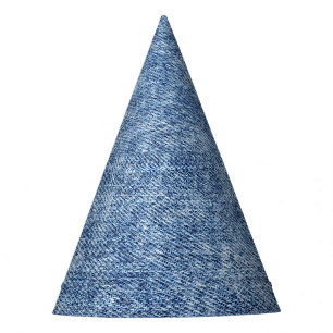 Säure waschen blaue Denim, nah-up Textur. Partyhütchen