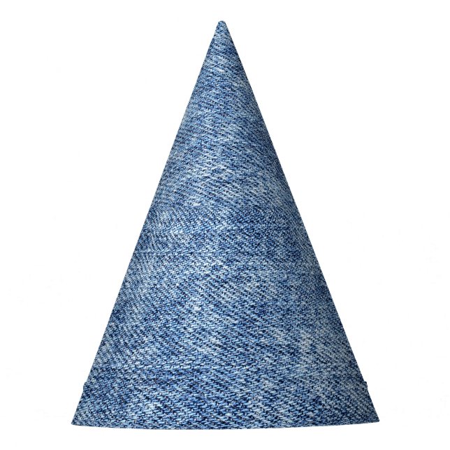 Säure waschen blaue Denim, nah-up Textur. Partyhütchen (Vorderseite)