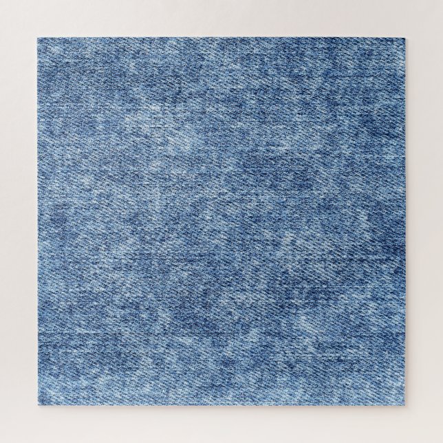 Säure waschen blaue Denim, nah-up Textur. Puzzle (Vertikal)