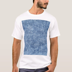 Säure waschen blaue Denim, nah-up Textur. T-Shirt