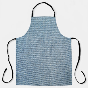 Säuregewaschene blaue Jeans, Denim-Textur. Schürze