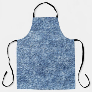 Säuregewaschenes blaues Denim, Nahaufnahme-Textur. Schürze