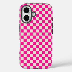 Säuregrün-schwarzes Schachbrettmuster Case-Mate iP iPhone 16 Hülle