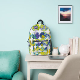 Säuregrunge Polka Punkte. Bedruckter Rucksack