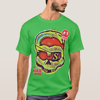 Saurer Seebarsch-Schädelentwurf T-Shirt