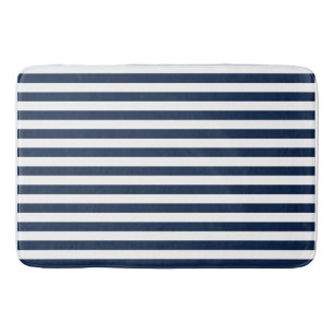 Saures Blau und Weiße Streifen Bath Mat Rug Badematte