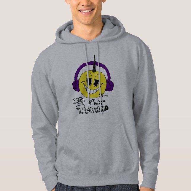 saures techno, gerade weil es trippy ist hoodie (Vorderseite)