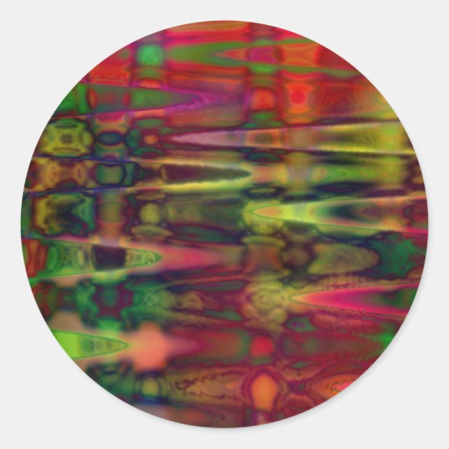 Säurewasser Runder Aufkleber (Vorderseite)