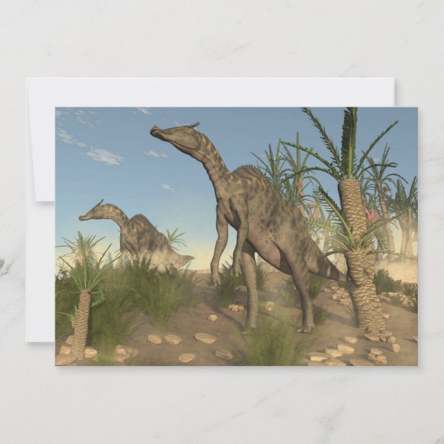 Saurolophus-Dinosaurier - 3D-Darstellung (Vorderseite)