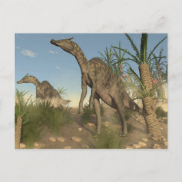 Saurolophus-Dinosaurier - 3D-Darstellung Postkarte
