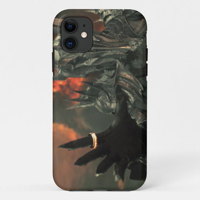 Sauron mit Hand Case-Mate iPhone Hülle (Rückseite)