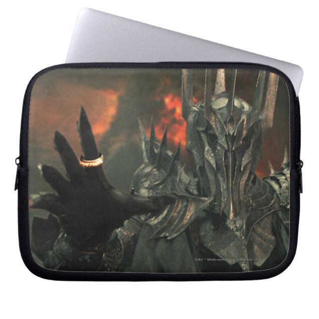 Sauron mit Hand Laptopschutzhülle (Vorderseite)