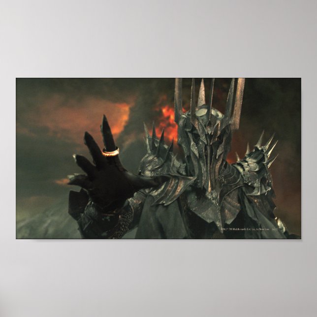 Sauron mit Hand Poster (Vorne)