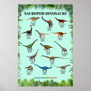 Sauropod Dinosaurier Poster