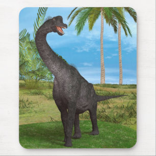 Sauropode-Dinosaurier in einer tropischen prähisto Mousepad