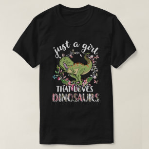 Saurus nur ein Mädchen, das Dinosaurier T-Rex Gesc T-Shirt