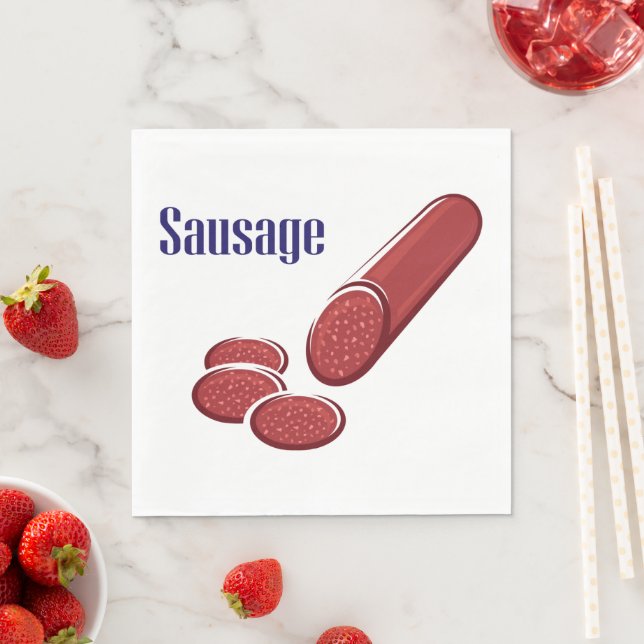 Sausage Napkins Serviette (Beispiel)