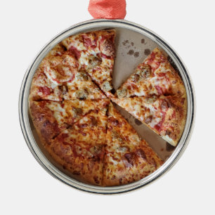 Sausage Pizza Thick Crust Weihnachtsfest Ornament Aus Metall