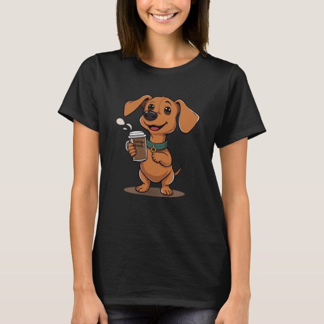 Sausage Power Mini-Dackel  T-Shirt (Vorderseite)