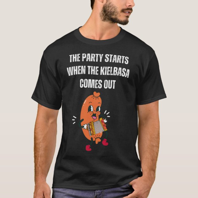Sausage Pun Kielbasa Polnisch T-Shirt (Vorderseite)