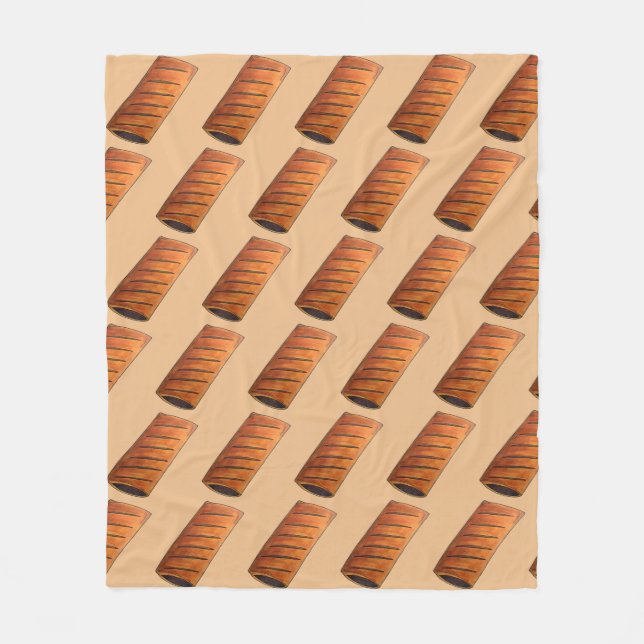 Sausage Roll British Savory Pastry Snack UK Fleecedecke (Vorderseite)