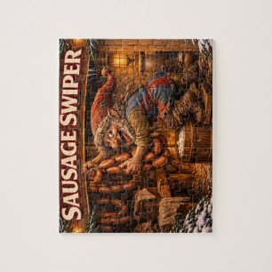 Sausage Swiper Yule Lad Rätsel Puzzle