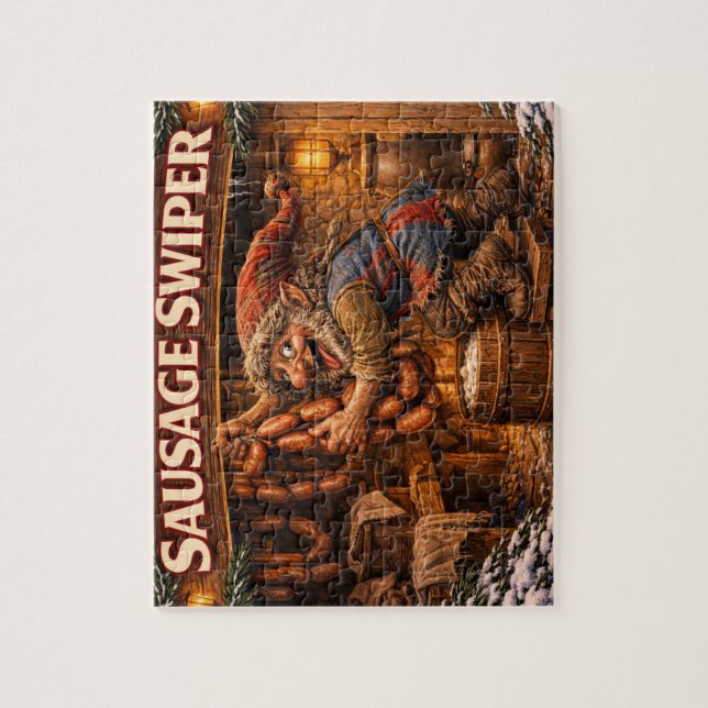 Sausage Swiper Yule Lad Rätsel Puzzle (Vertikal)