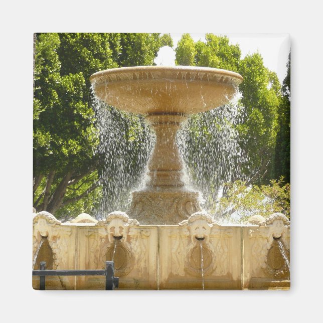 Sausalito Fountain California Travel Fotografy Magnet (Vorne)