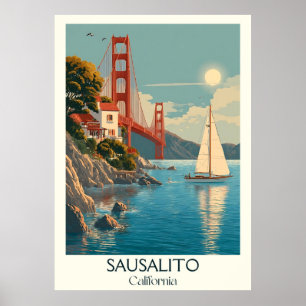 Sausalito Kunst, Dichtung und Musik   Charmante Bu Poster