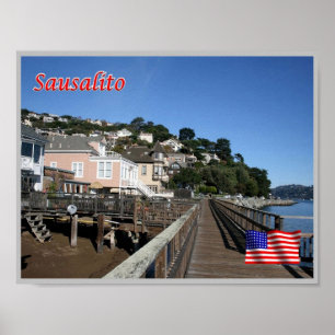 Sausalito - Promenade - Vereinigte Staaten - Poster
